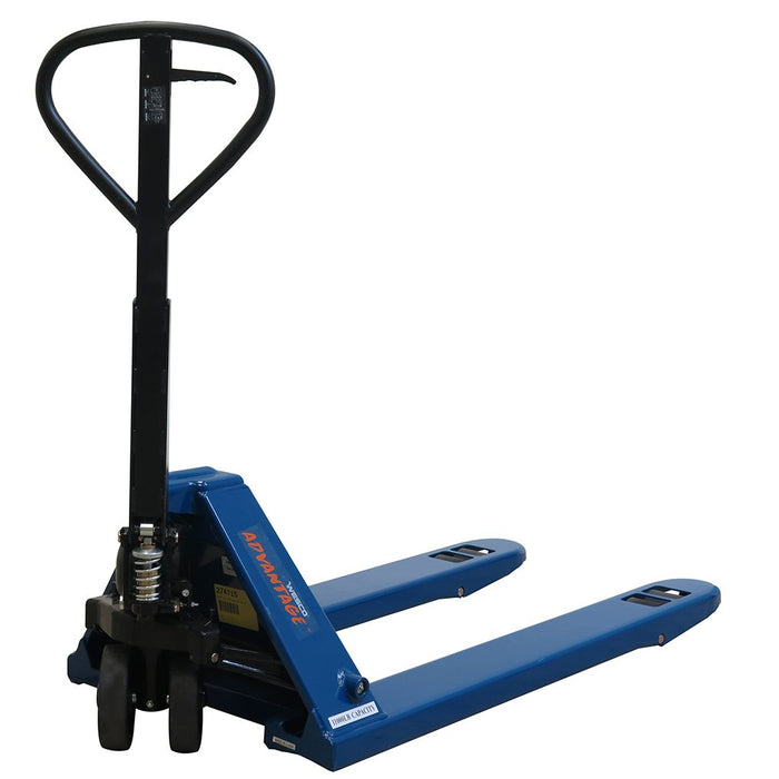 Wesco Advantage PRO‑MAX Manual Pallet Truck – 11,000 lb Capacity, 27″ × 48″ Forks