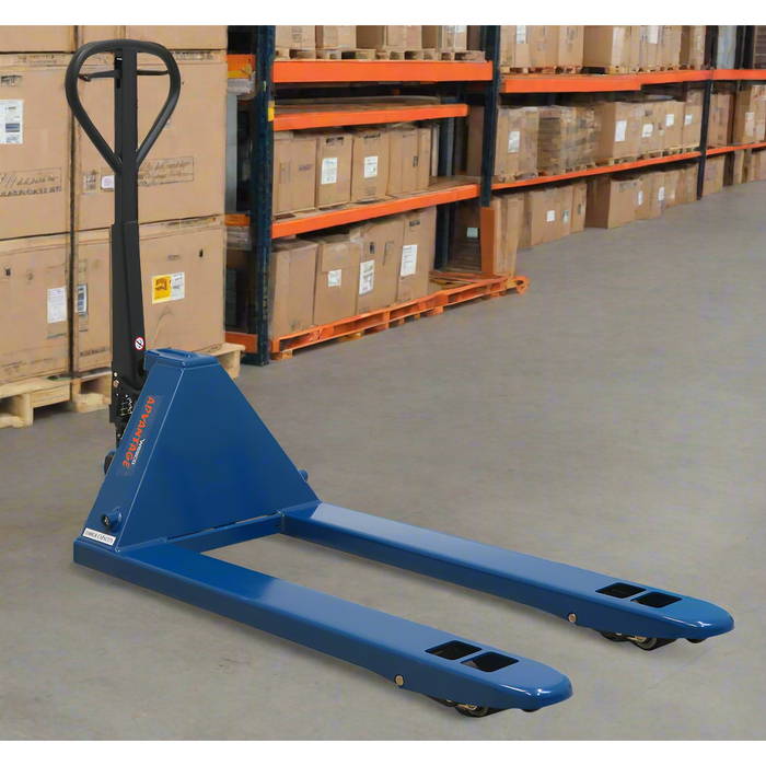 Wesco Advantage PRO‑MAX Manual Pallet Truck – 11,000 lb Capacity, 27″ × 48″ Forks