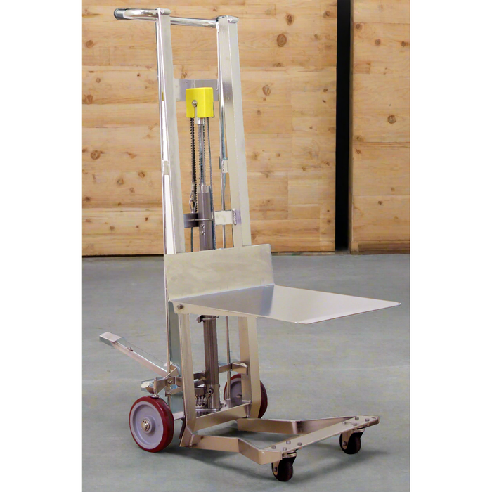 Pedalift Jack | Four Wheeled | Hydraulic | 750 lb Capacity | Wesco Industrial Products 260186