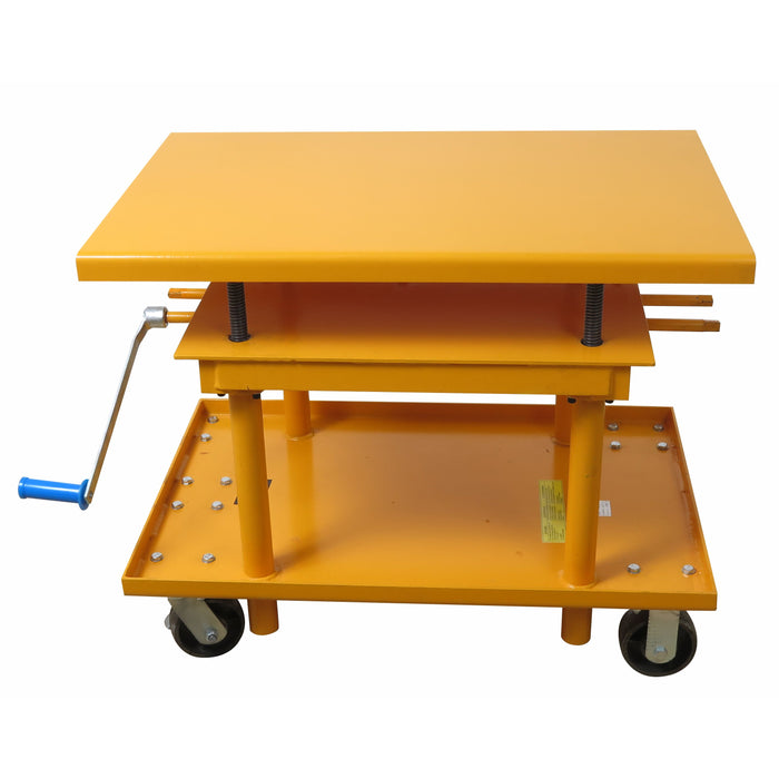 Wesco HCLT‑3048‑P Precision Lift Table – 2,200 lb, 30″ × 48″ Platform, Poly Casters