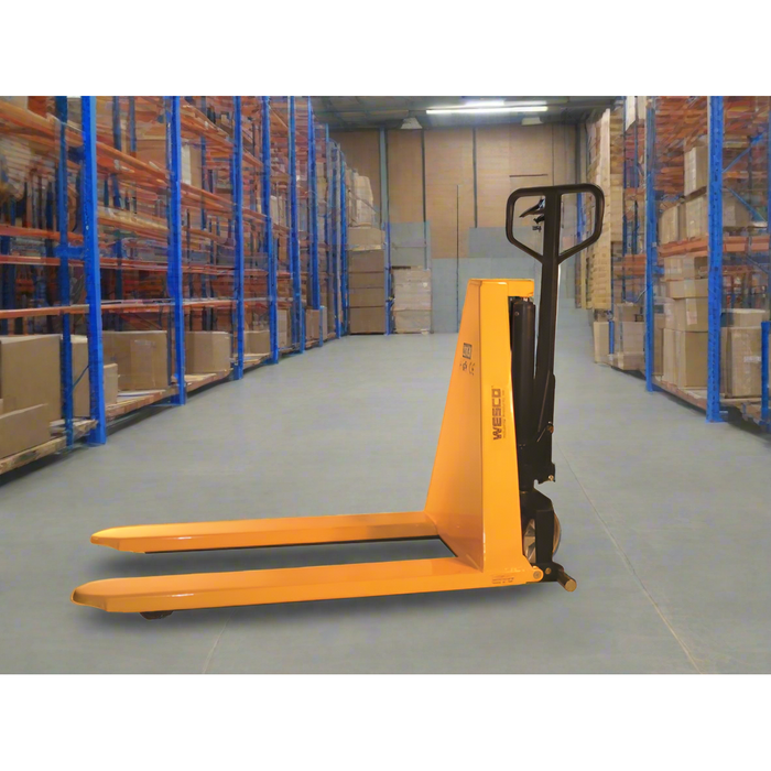 Wesco 272462 NTSHL21 Manual High‑Lift Pallet Truck – 2,200 lb Capacity, 21″×44.5″ Forks, 31.5″ Lift