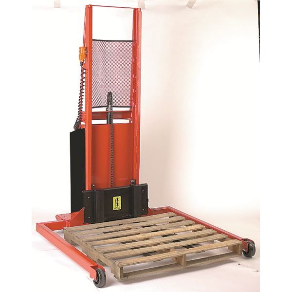 Adjustable Span Straddle Powered Stacker | 3" x 40" Fork | 1000 lb Capacity | Wesco Industrial Products 261034