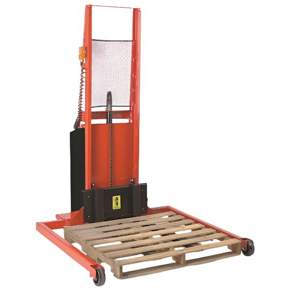 Adjustable Span Straddle Powered Stacker | 3" x 40" Fork | 1000 lb Capacity | Wesco Industrial Products 261036