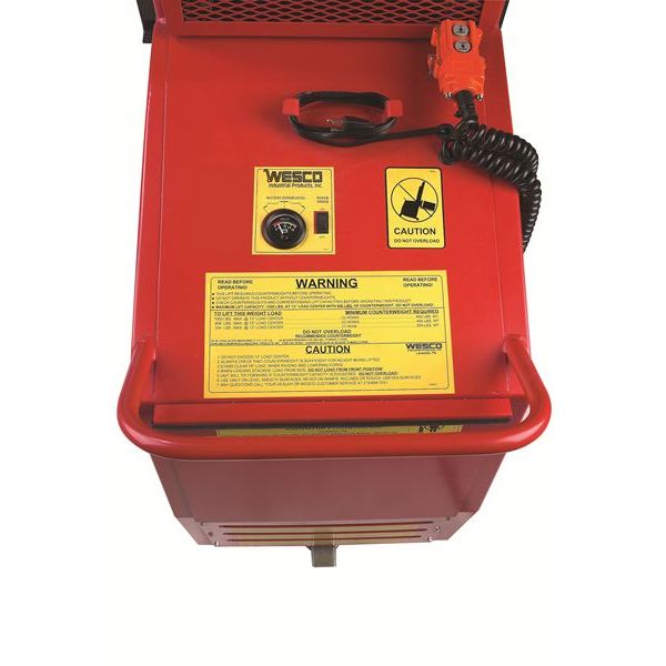 Counter-Balance Powered Stacker | 56" Lift Height | 1000 lb Capacity | Wesco Industrial Products 261037