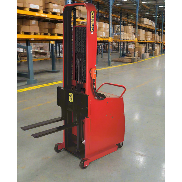 Counter-Balance Powered Stacker | 64" Lift Height | 1000 lb Capacity | Wesco Industrial Products 261038