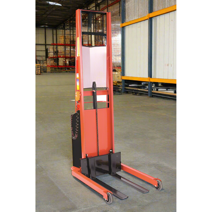 Powered Stacker | 3" x 25" Fork | 1000 lb Capacity | Fixed Base | Wesco Industrial Products 261030