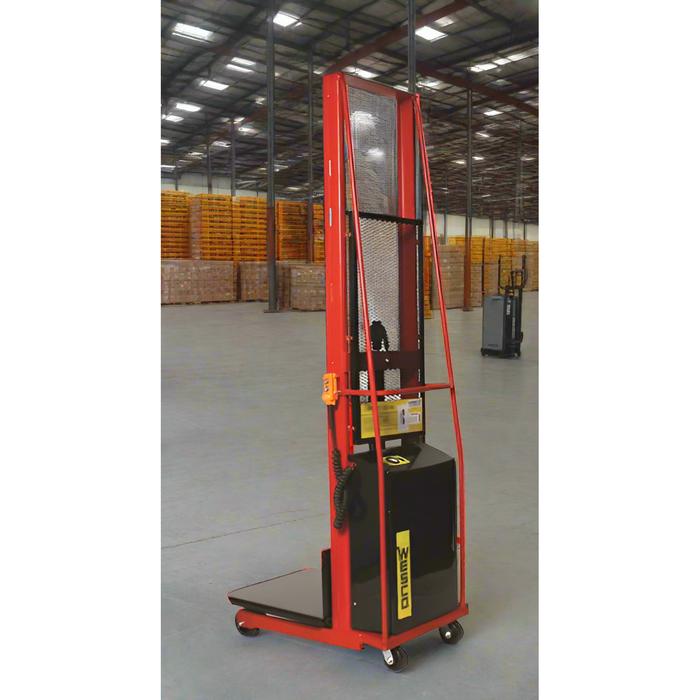 Powered Stacker | 24" x 24" Platform | 1000 lb Capacity | Fixed Base | Wesco Industrial Products 261022