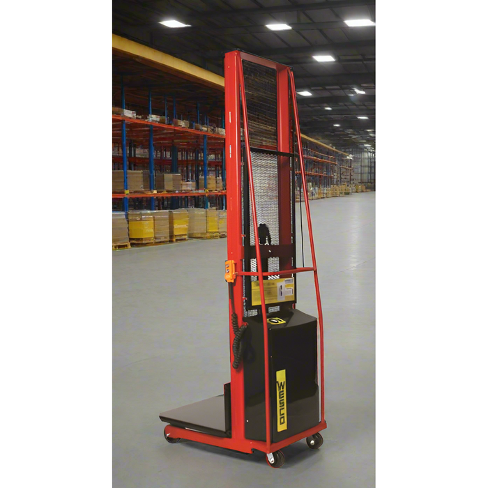 Powered Stacker | 32" x 30" Platform | 1000 lb Capacity | Fixed Base | Wesco Industrial Products 261026