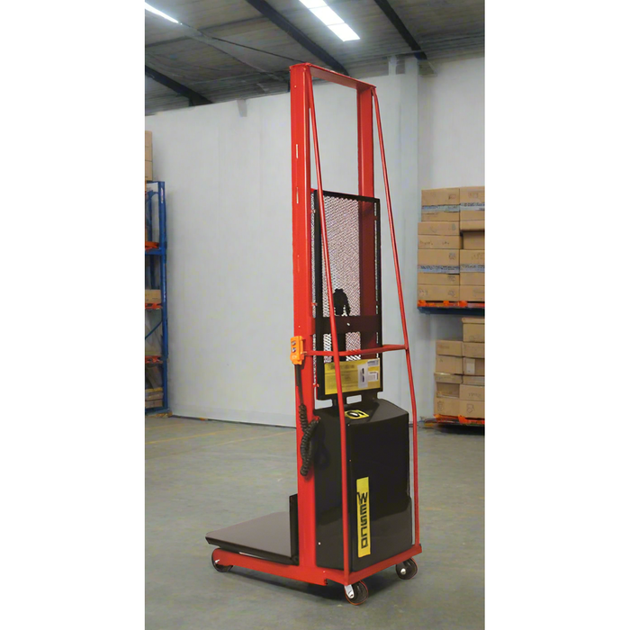 Powered Stacker | 24" x 24" Platform | 1000 lb Capacity | Fixed Base | Wesco Industrial Products 261024