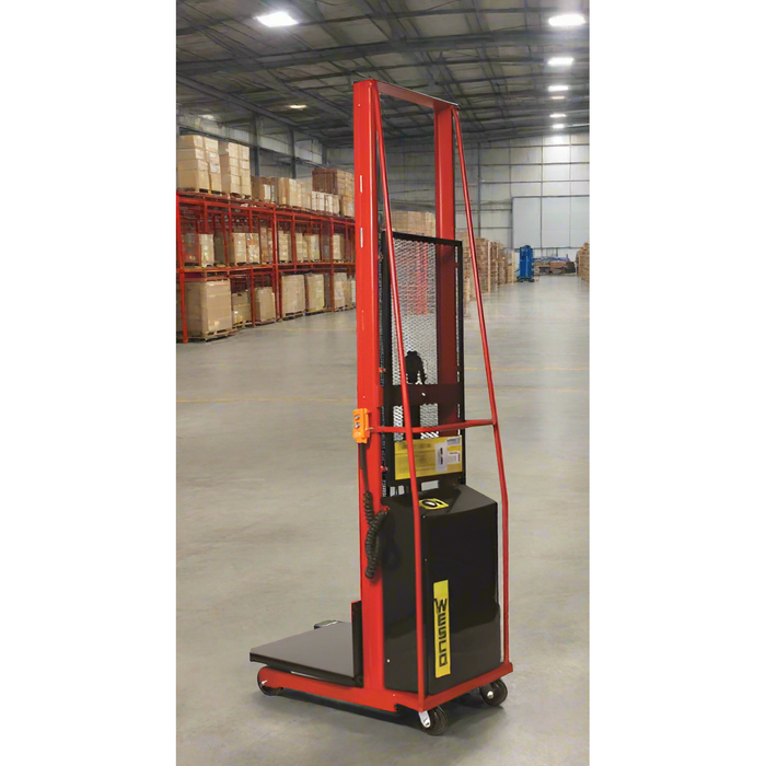 Powered Stacker | 32" x 30" Platform | 1000 lb Capacity | Fixed Base | Wesco Industrial Products 261027