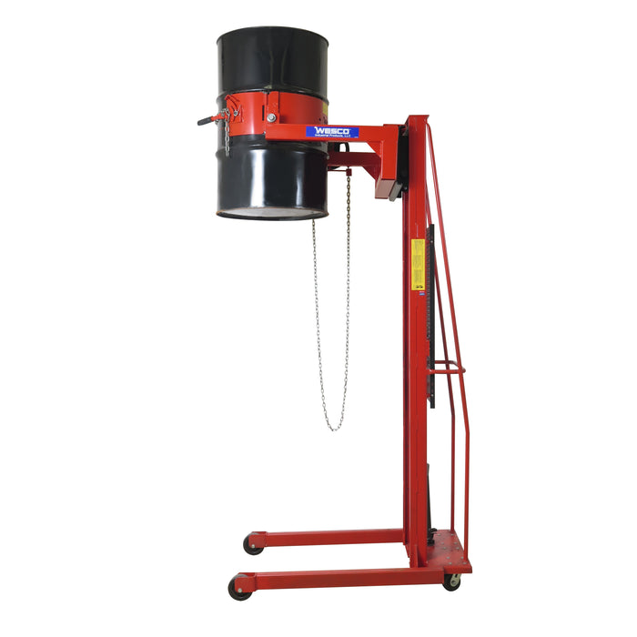 Wesco Manual Drum Rotator DRA‑55‑1K – 800 lb Capacity, Manual Gear Tilt