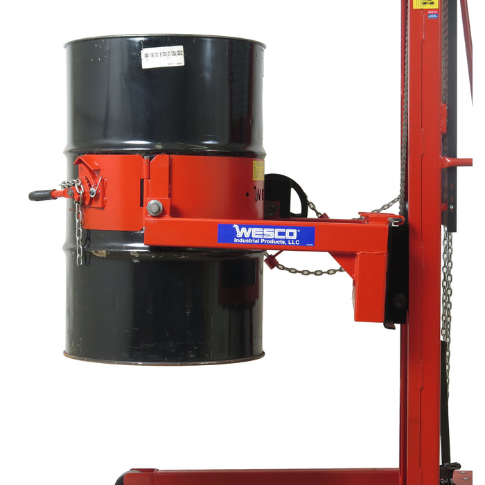 Wesco Manual Drum Rotator DRA‑55‑1K – 800 lb Capacity, Manual Gear Tilt