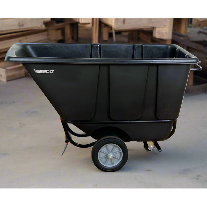 Wesco Forklift Tilt Cart ½ cu yd (Model 1/2 FL850B) – 850 lb Capacity, Polyethylene Bin