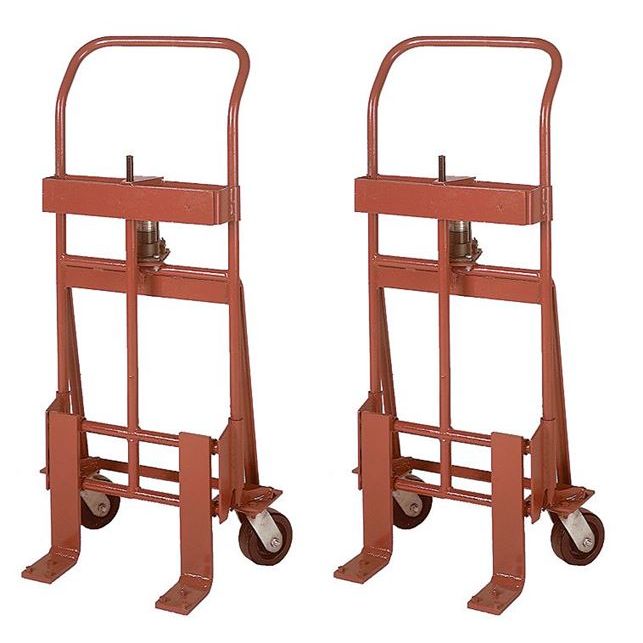 Wesco Rais‑N‑Rol Machinery Mover (Pair) – 2,000 lb Capacity, Adjustable Forks, 5″ Poly Casters