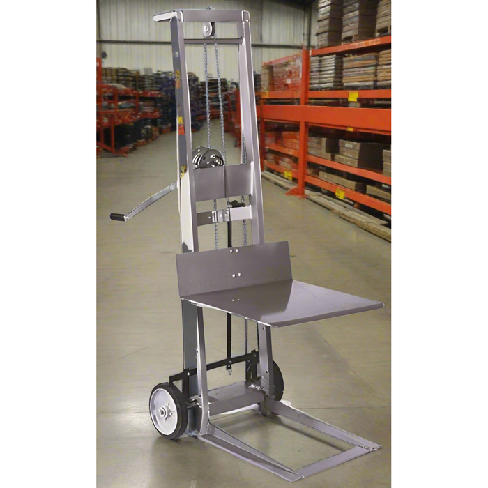 Wesco 260025 Winch Pedalift – 400 lb Capacity, 40″ Lift, Aluminum Frame