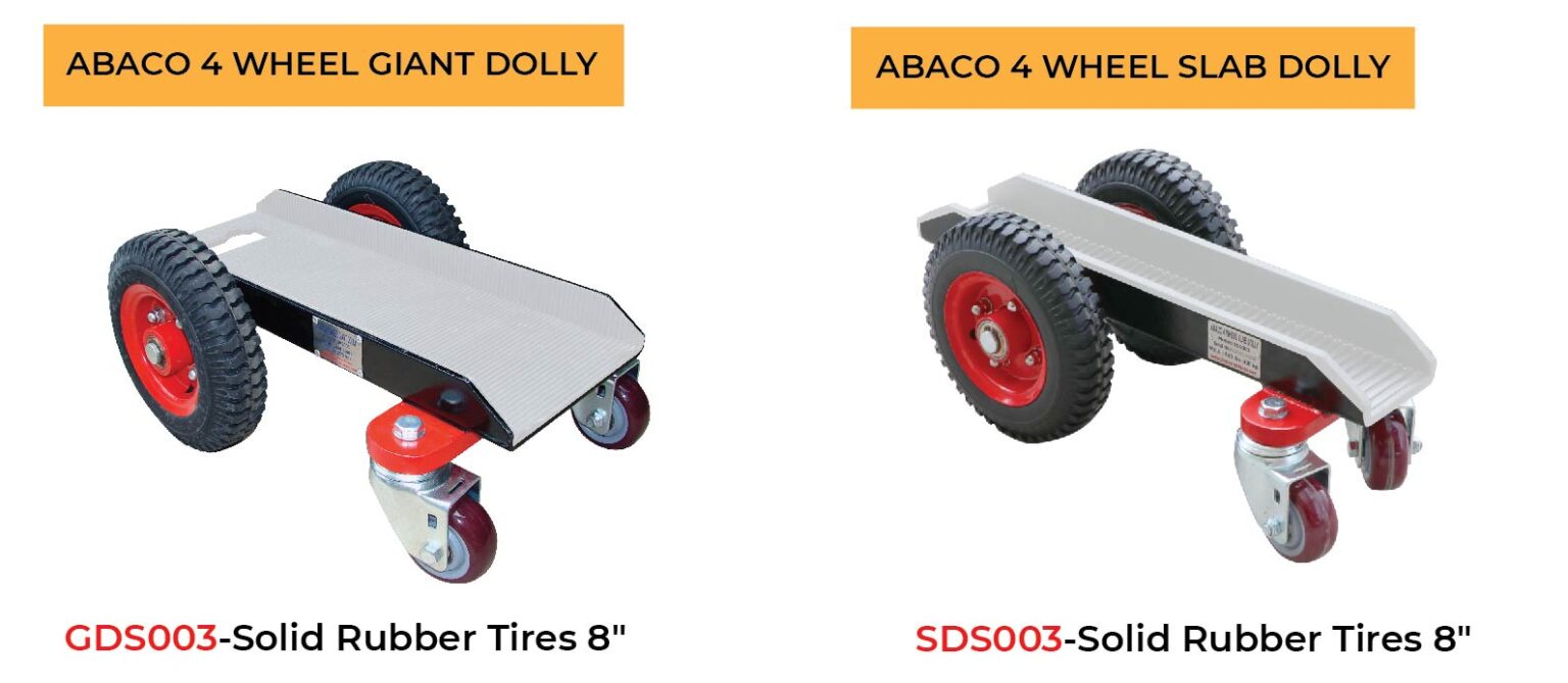 Abaco 4-Wheel Slab / Giant Dolly – Heavy-Duty Stone & Glass Transport Dolly (SDS003 / GDS003)