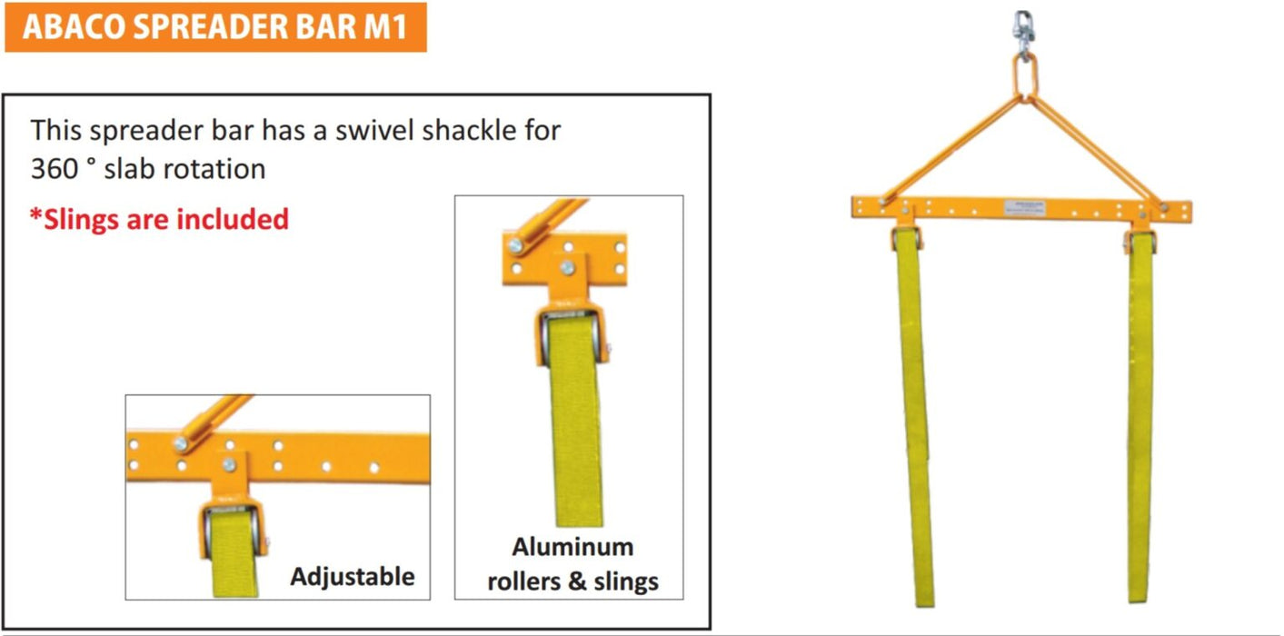 Abaco ASB056M1 Spreader Bar – Adjustable Stone Slab Lifting Beam