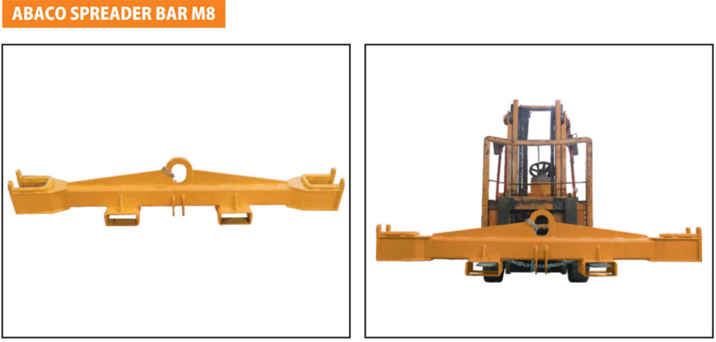 Abaco ASB90M8 Spreader Bar – Forklift Stone Slab Lifting Tool