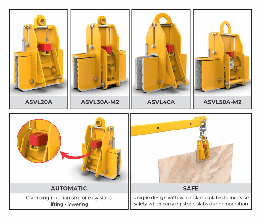 Abaco Super Multi Material Lifter Automatic – ASVL20A / ASVL30A-M2 / ASVL50A-M2 | Automatic Material & Slab Lifter
