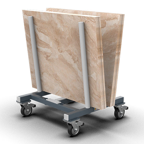 Abaco V-Cart – Heavy-Duty Compact Stone & Glass Slab Transport Cart (AVC3747)