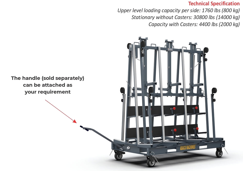 Abaco Bi-Level A-Frame – OSA7267-2T-M2 (2000 kg Rolling & 14,000 kg Stationary Capacity)