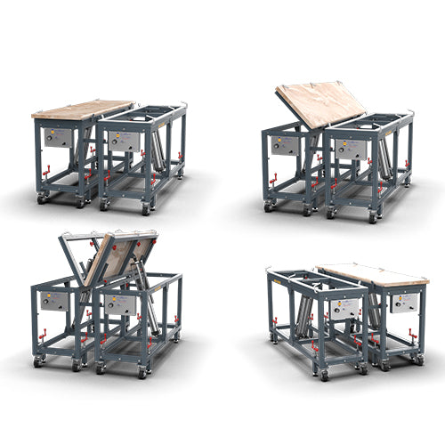 Abaco Dual Polished Flip Table (APFT7422) – Lift & Tilt Stone Work Table