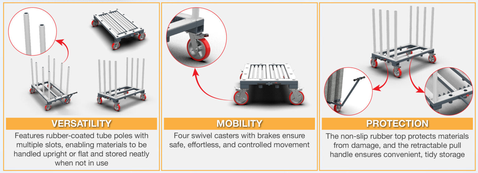 Abaco Flexible Carry Cart AFCC50 | Portable Material Handling Accessory
