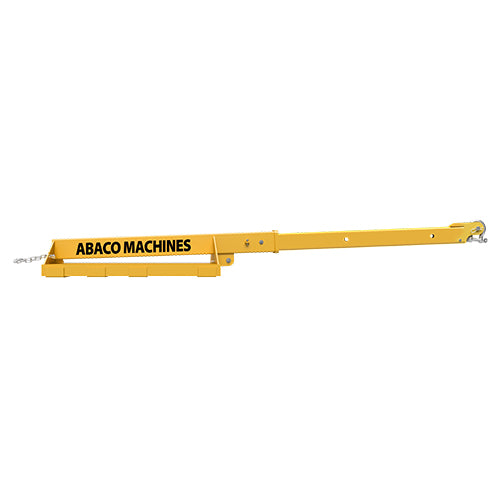 Abaco Forklift Boom AFJ25-B | Adjustable Steel Forklift Attachment for Heavy Lifting