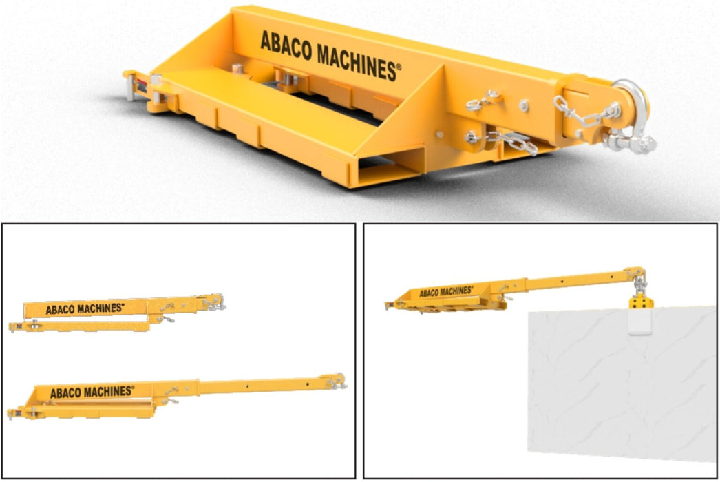 Abaco Forklift Boom AFJ25-B | Adjustable Steel Forklift Attachment for Heavy Lifting