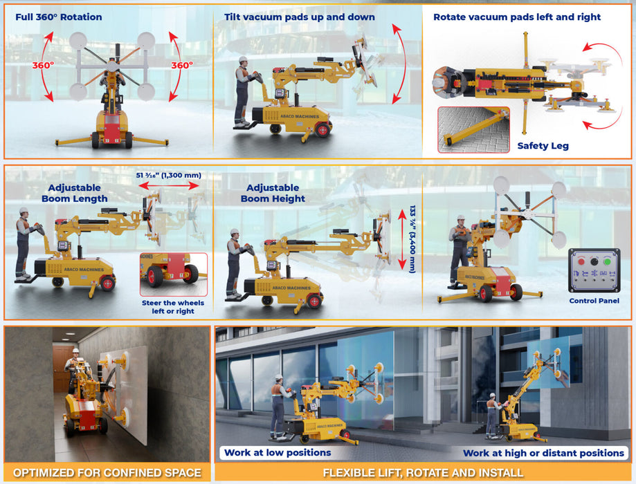 Abaco Multi-Material Panel Transport Cart AMITC400 | Heavy-Duty Material Handling