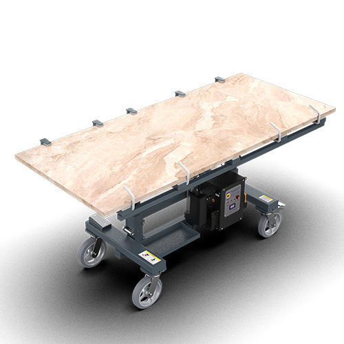 Abaco Power Kitchen Processing Table – PKPT6340 (Up to 660 lb Stone Slab Lifter)