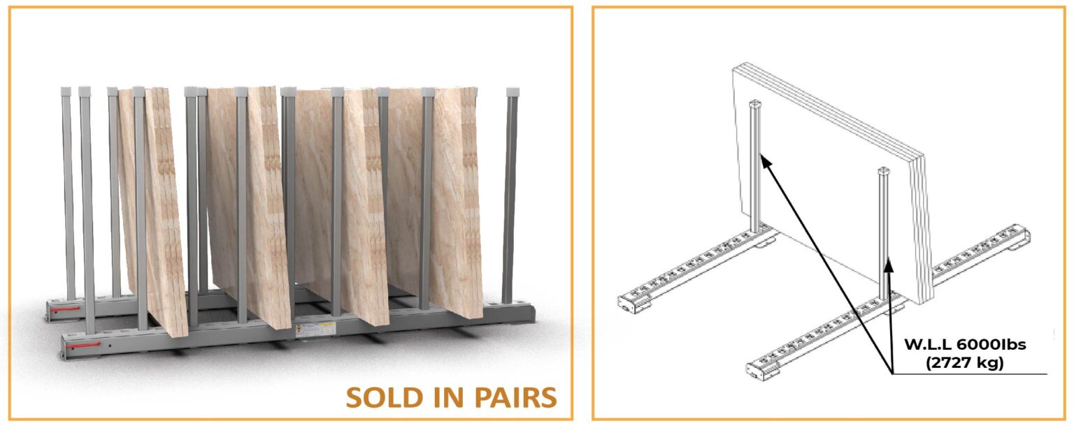 Abaco Rhino Slab Rack RSR010 – Heavy-Duty Stone Slab Storage Rack
