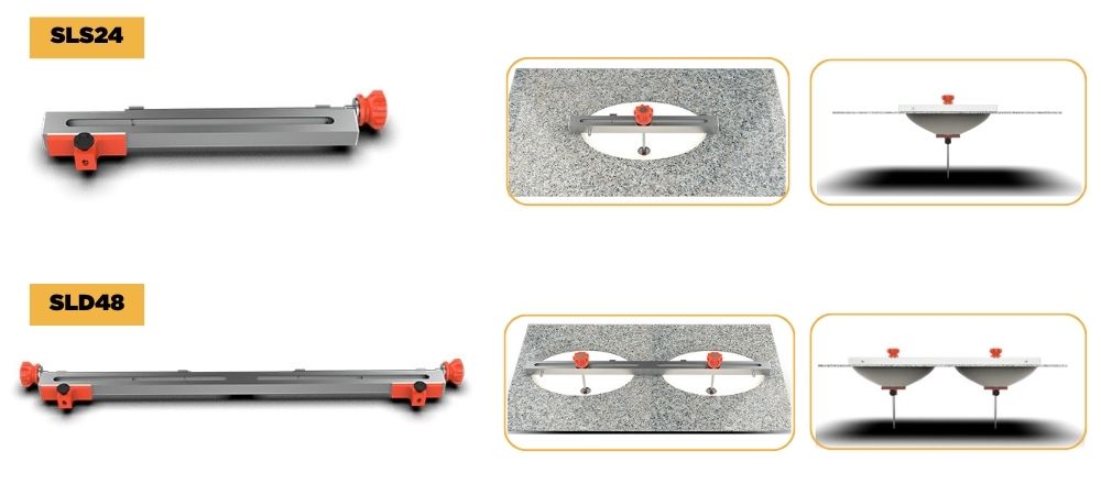 Abaco Sink Lock – Adjustable Undermount Sink Positioning & Gluing Tool (SLS24 & SLD48)