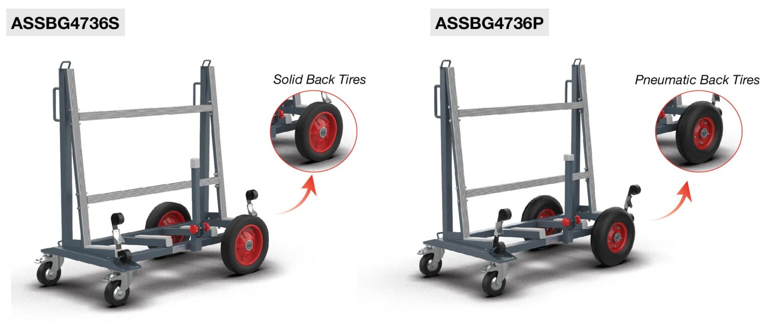 Abaco Smart Slab Buggy – Heavy-Duty Stone & Material Transport Buggy (ASSBG4736P / ASSBG4736S)