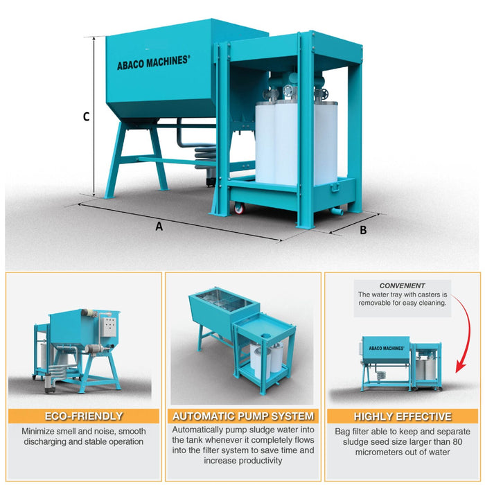 Sludge Dehydrator Machine | Abaco Machines ASDM114