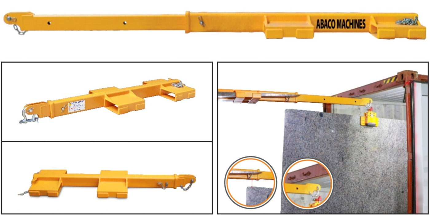 Abaco Smart Forklift Boom ASFJ27 | Adjustable Heavy-Duty Forklift Jib Attachment