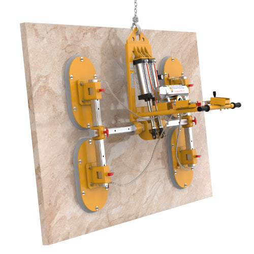 Abaco Stone Vacuum Lifter – SVL100 (1,000 kg / 2,200 lb, 0°–90° Tilt, 4 Pads)