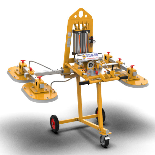Abaco Stone Vacuum Lifter – SVL100 (1,000 kg / 2,200 lb, 0°–90° Tilt, 4 Pads)