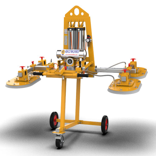 Abaco Stone Vacuum Lifter – SVL100 (1,000 kg / 2,200 lb, 0°–90° Tilt, 4 Pads)