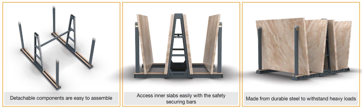 Abaco Universal A-Frame UAF – Industrial Slab Storage Rack | Heavy-Duty Frame