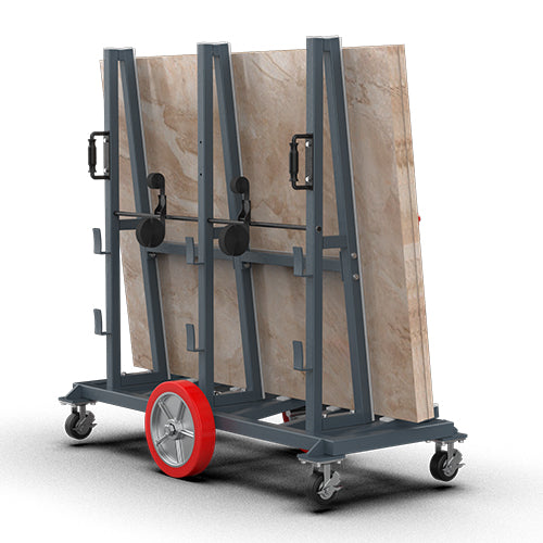 Abaco Universal Slab Buggy – High-Capacity Stone & Panel Transport Trolley (USB6WM / USB6WL)