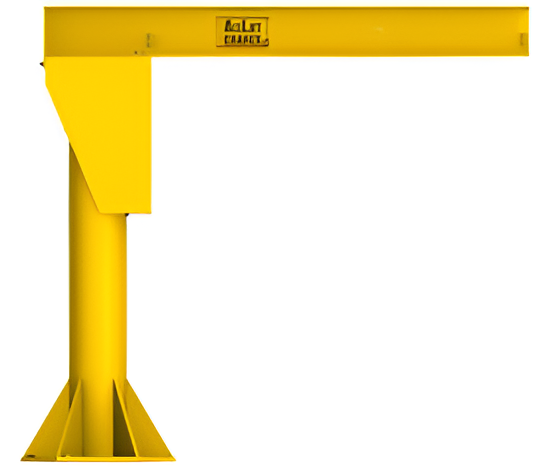 All Lift Cranes H-Series Floor Mounted Jib Crane – 2 Ton Capacity 18' HUB