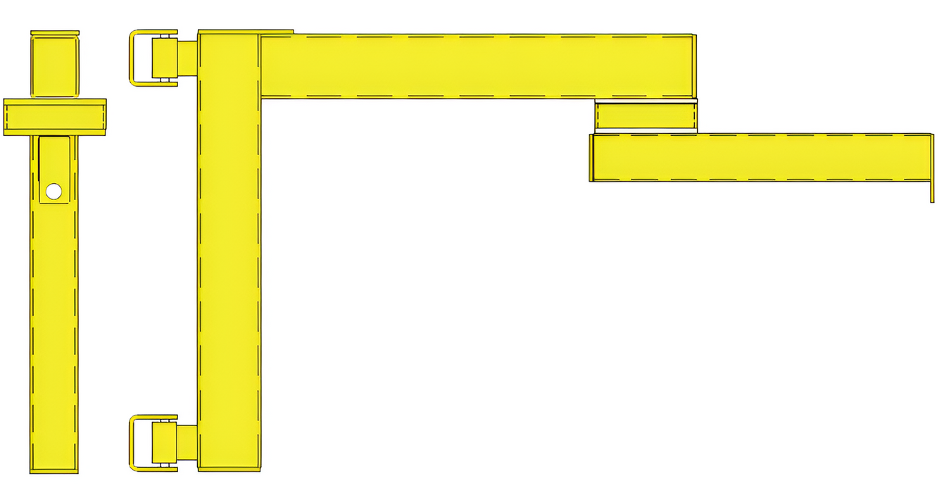 All Lift Cranes CW-FAR Series Cantilever Wall Mount Articulating Jib Crane 250 Lbs