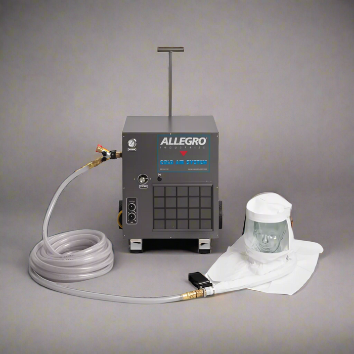 Single Bib Tyvek® Hood Cold Air Respirator Systems | 100' Hose | Allegro 9221-01CA