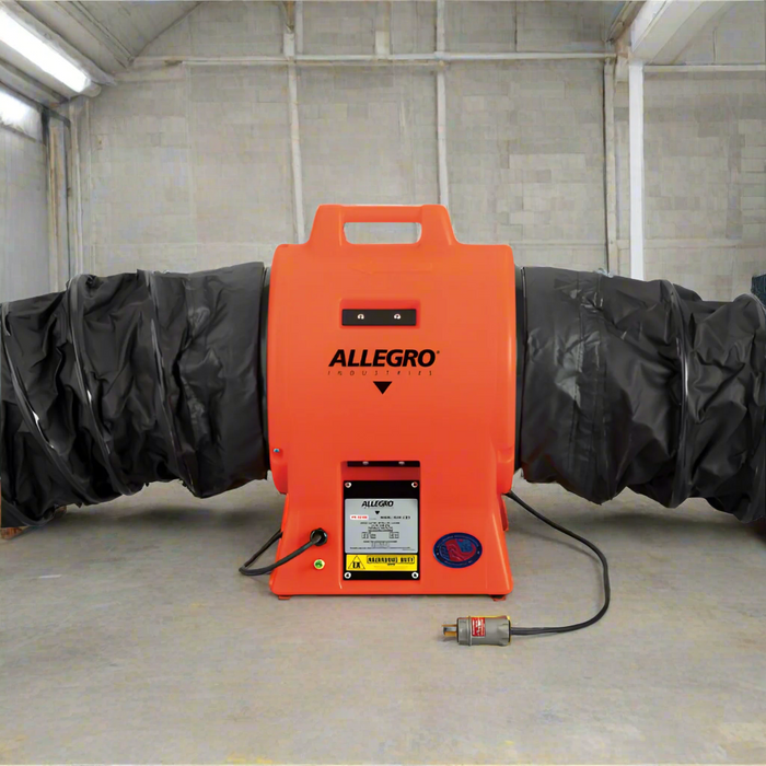 Plastic Blower | 12'' | Axial Explosion-Proof | Inline Booster | Allegro