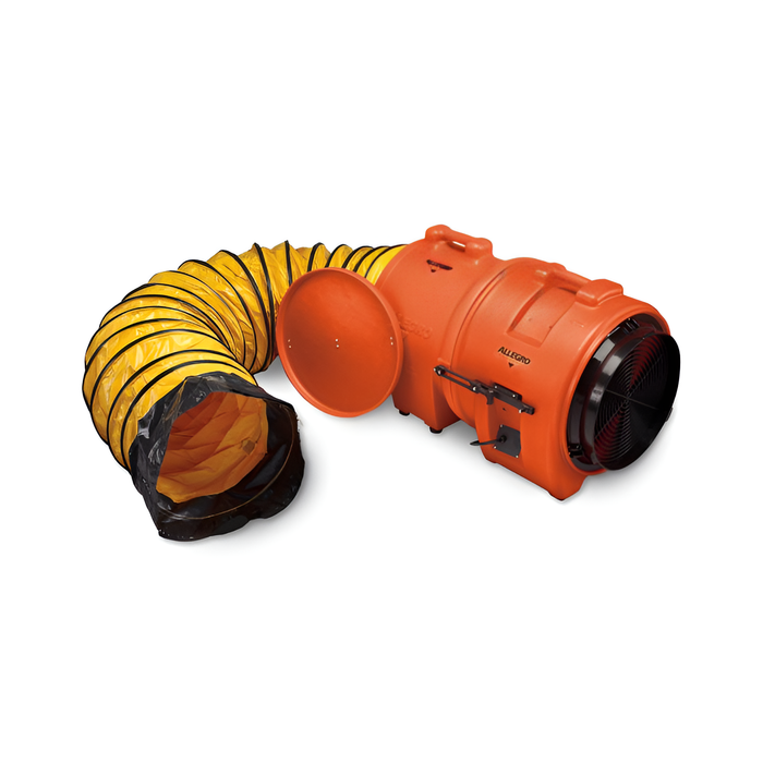 Blower with Canister & Ducting | 16'' | Axial DC Plastic| Allegro