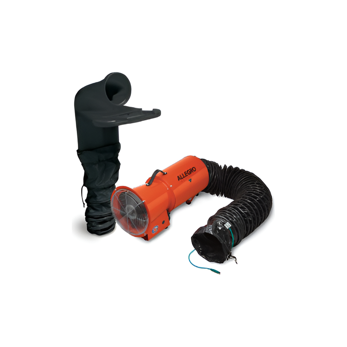 EX-Proof Axial AC Metal Blower System | 8'' | with Ex-Proof MVP | Allegro