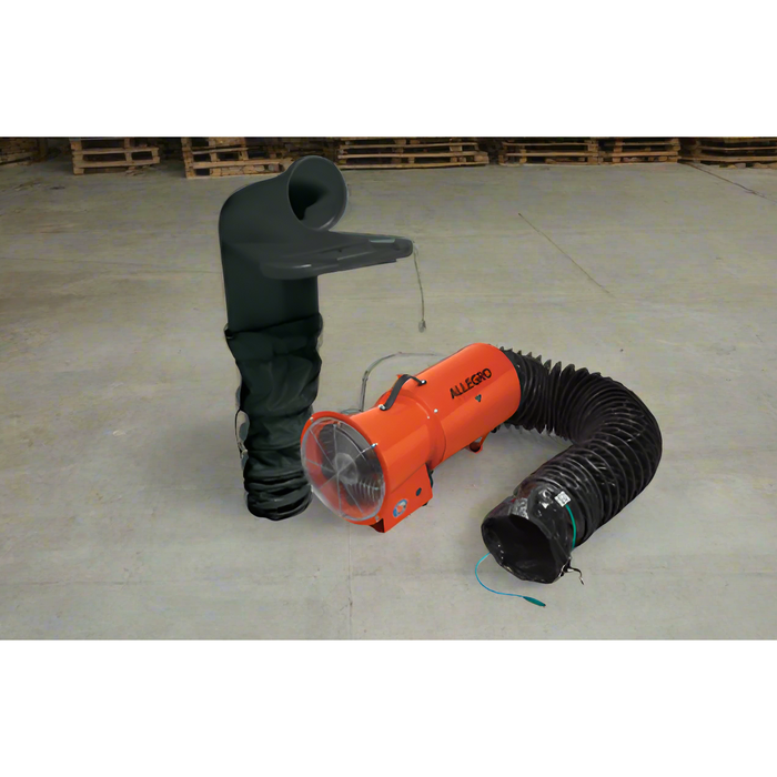 EX-Proof Axial AC Metal Blower System | 8'' | with Ex-Proof MVP | Allegro