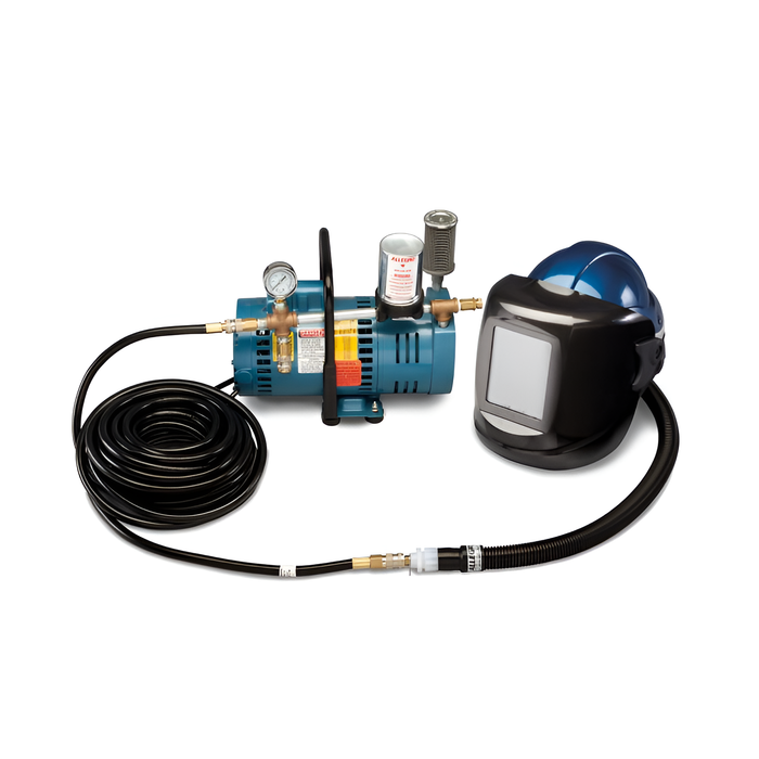 SAR Shield | with Black Welding Helmet System | 50' Hose | Allegro