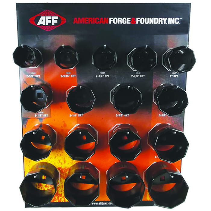 American Forge & Foundry Axle Nut Socket Display – 8-Point Kit | AFF 18580
